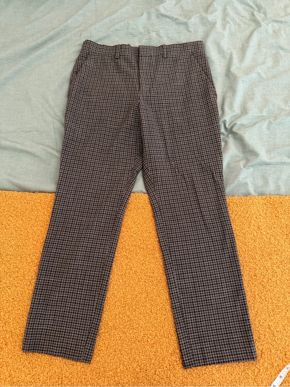 Classic Houndstooth Slim Trousers - Brown, Black & Cream - Picture 2 of 9